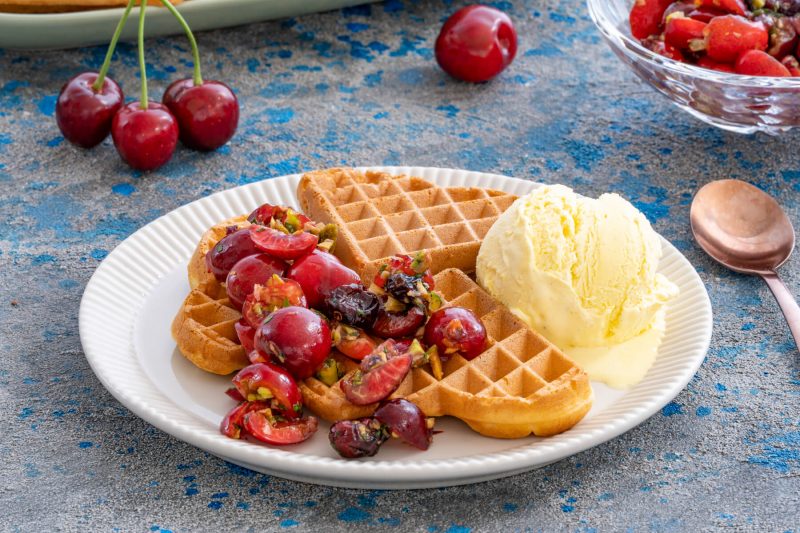 waffles_with_cherry_salsa